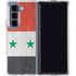 Syria Flag Distressed Galaxy Z Fold5 5G Clear Case